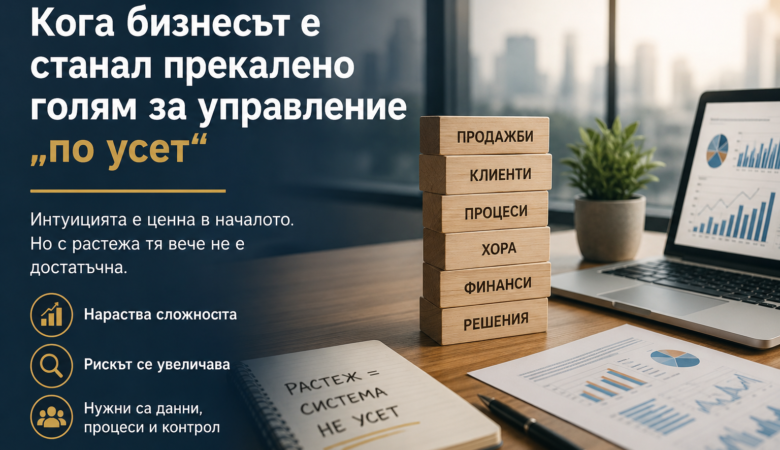 Кога бизнесът е станал прекалено голям за управление „по усет“
